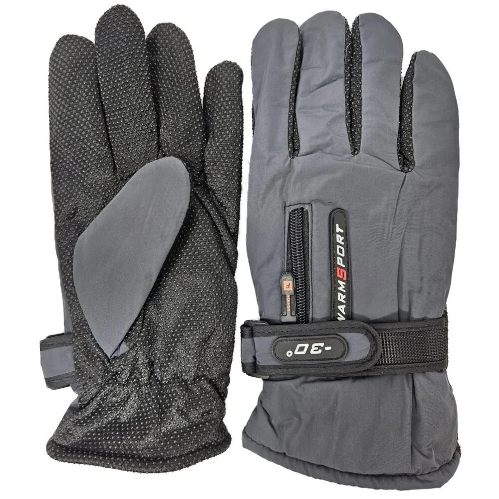 Women's Felt Lined Ski Winter Gloves, Multiple Colors, One Size 10